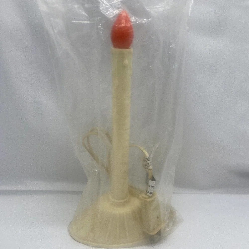 Vintage Electric Window Candle Light Christmas Wax Drip Memorial Lamp Candolier